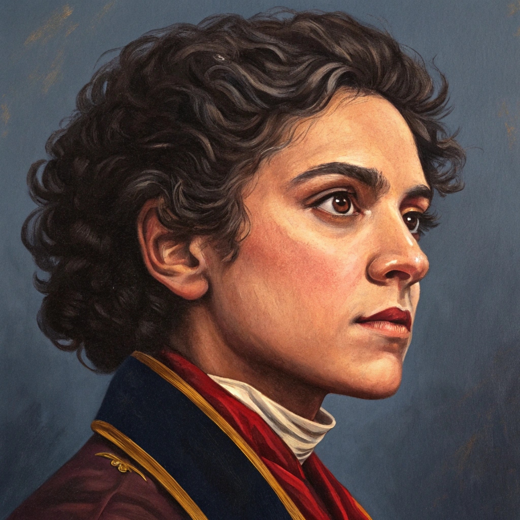 Student portrait painting